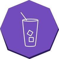 icono de vector de café helado