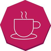 icono de vector de café caliente único