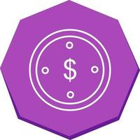 Dollar Coin Vector Icon