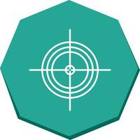 Unique Target Vector Icon