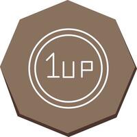 Unique 1UP Vector Icon