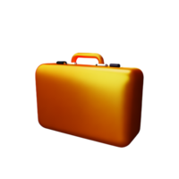 suitcase 3d rendering icon illustration png