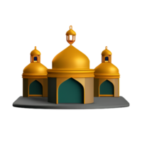 karbala 3d tolkning ikon illustration png