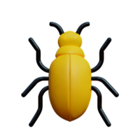 bug 3d rendering icon illustration png