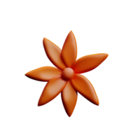 jasmijn bloem 3d renderen icoon illustratie png