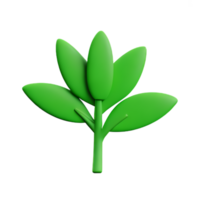 herbs 3d rendering icon illustration png