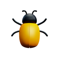 bug 3d rendering icon illustration png