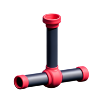 pipe 3d rendering icon illustration png