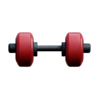 dumbbell  3d rendering icon illustration png