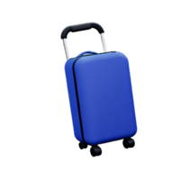 suitcase 3d rendering icon illustration png