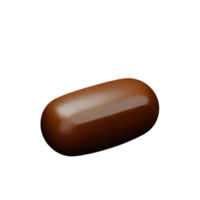 Chocolat éclaboussure 3d le rendu icône illustration png