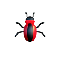 bug 3d rendering icon illustration png