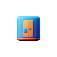 bathroom 3d rendering icon illustration png