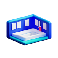 bathroom 3d rendering icon illustration png