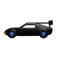 carrera coche 3d representación icono ilustración png