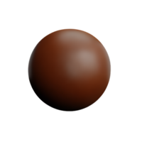 Chocolat éclaboussure 3d le rendu icône illustration png