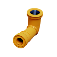 pipe 3d rendering icon illustration png