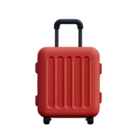 suitcase 3d rendering icon illustration png