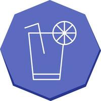 Unique Lemon Juice Vector Icon