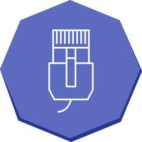Unique Internet Cable Vector Icon