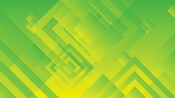 Abstract green and yellow gradient background with rectangle lines vector