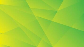 Green and yellow gradient polygon abstract background vector