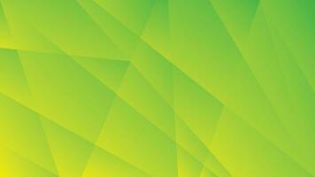 Green and yellow gradient polygon abstract background vector