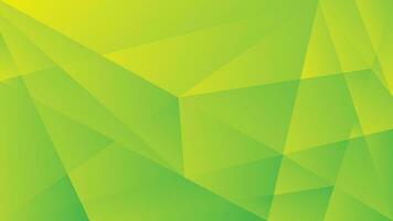 Green and yellow gradient polygon abstract background vector