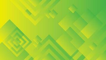 Abstract green and yellow gradient background with rectangle lines vector