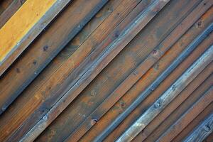 Old Wooden Wall Texture Background. photo