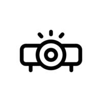 proyector icono en de moda plano estilo aislado en blanco antecedentes. proyector silueta símbolo para tu sitio web diseño, logo, aplicación, ui vector ilustración, eps10.