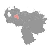 Portuguesa state map, administrative division of Venezuela. vector