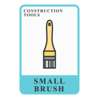 Small Brush Construction Customizable Playing Name Card png