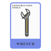 Wrench Construction Customizable Playing Name Card png