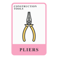 Pliers Construction Customizable Playing Name Card png