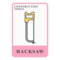 Hacksaw Construction Customizable Playing Name Card png