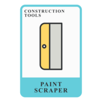 Paint Scraper Construction Customizable Playing Name Card png