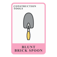 Blunt Brick Spoon Construction Customizable Playing Name Card png