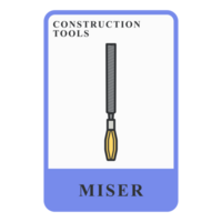 Miser Construction Customizable Playing Name Card png