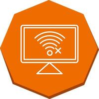 Disconnected Network Vector Icon