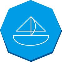 Small Yacht Vector Icon