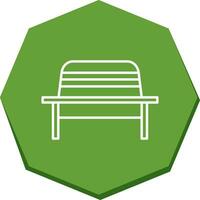 Garden Bench Vector Icon