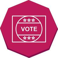 Vote Sticker Vector Icon