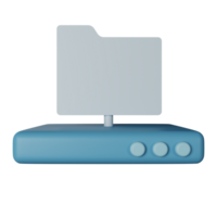 Server 3D Render Icon Illustration png