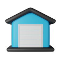 Garage 3D Render Icon Illustration png