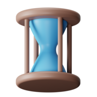 Hourglass 3D Render Icon Illustration png