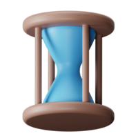 ilustración de icono de render 3d de reloj de arena png