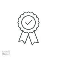 Award medal icon rosette icon vector design