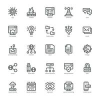 Data Center icon pack for your website, mobile, presentation, and logo design. Data Center icon outline design. Vector graphics illustration and editable stroke.