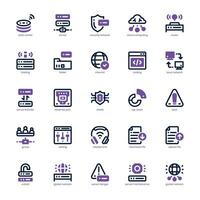 Data Center icon pack for your website, mobile, presentation, and logo design. Data Center icon dual tone design. Vector graphics illustration and editable stroke.